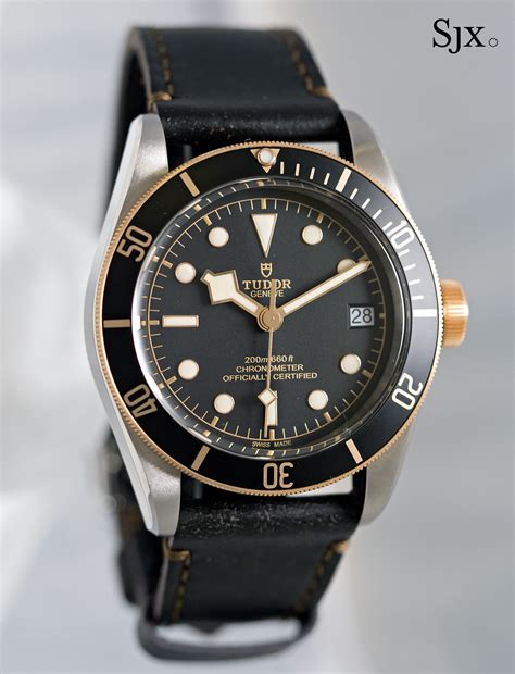 tudor black bay s&g thickness|tudor black bay two tone.